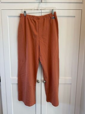 Women’s Elastic-Waist Casual Pants in Rust